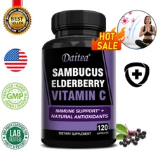 Sambucus Elderberry Vitamin C Immune Support 30 To 120 Capsules Exp. 4/2026