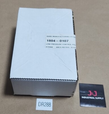 *FACTORY SEALED* Bard 1804-0107 Low Pressure Control Switch Assy ...