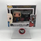 Funko Pop Daenerys (Mhysa) & Drogon Metallic 2-Pack Game Of Thrones Vaulted Grai