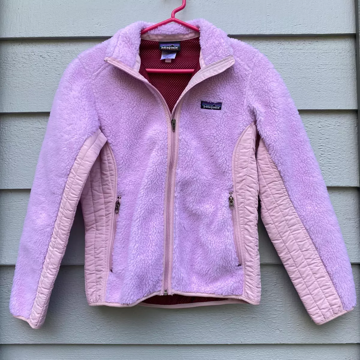 Patagonia Women's Small PINK Synchilla Fleece Jacket Cute and RARE  Vintage