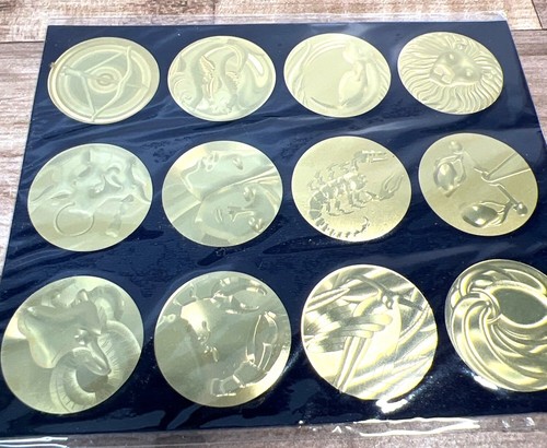 Gold Metallic Zodiac & Celestial Themed Stickers 24 Count - Picture 2 of 2