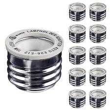 10-Pack E26/E27 to E12 Adapter, Standard Ligh...