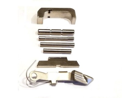 For GLOCK GEN 4 Chrome Extended Slide Release and Controls Kit G17,19 ...