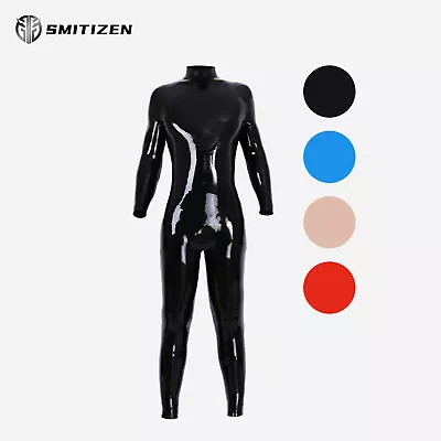 Smitizen Silikon Latexähnlicher Glänzender Catsuit Ohne Reißverschlüsse für Cos