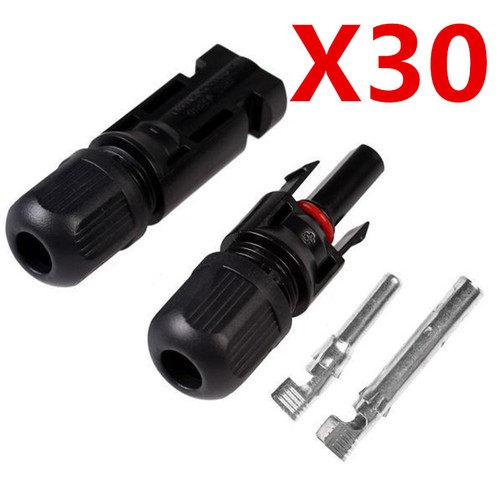 AU DIY Plug Solar Panel Cable Connector Male/Female Cable Connectors 5-50 Pairs - Picture 10 of 11