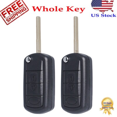 2 For 06 07 08 09 Land Rover Keyless Remote Key Blade FOB LR3 Range ...