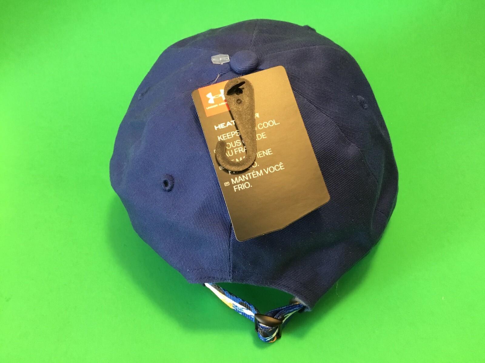 New UNDER ARMOUR Men’s Snapback, Hat ONE SIZE Navy Blue thumbnail 5