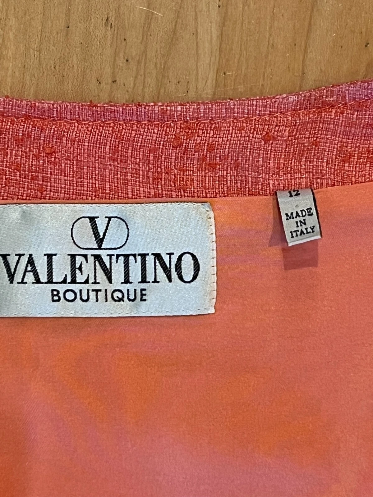 VALENTINO GIACCA ARANCIONE APERTA DAVANTI blazer manica tre quarti donna 12