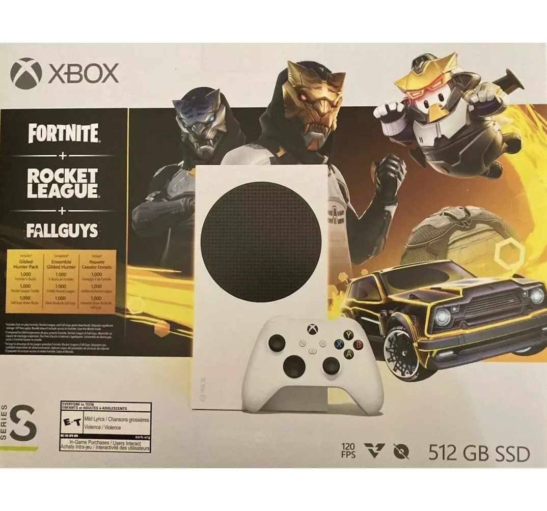 Console Microsoft Xbox Series S 512GB + Fortnite + Rocket League +