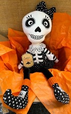 25" Shelf Sitting Halloween Home Decoration Halloween Skeleton Doll
