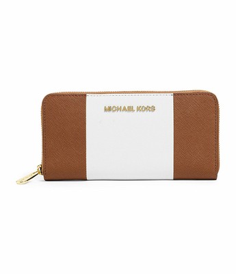 Michael Kors Center Stripe Zip Around Continental Wallet *Non Outlet*