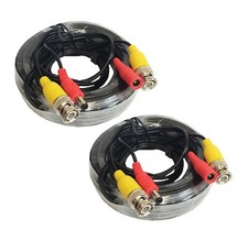 2x25ft 4K8MP CCTV Security HD Camera Siamese Video Power Cable BNC RCA Connector