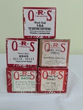 Lot of 5 QRS Piano Rolls - 9840/8455/7950/9949/164 = See Pics for Descriptions