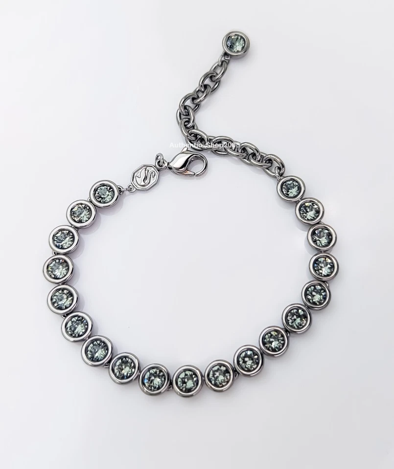 Nuevo Brazalete Tenis 100% Auténtico SWAROVSKI Rutenio Brillante Imber 5682592 Foto 3 de 3