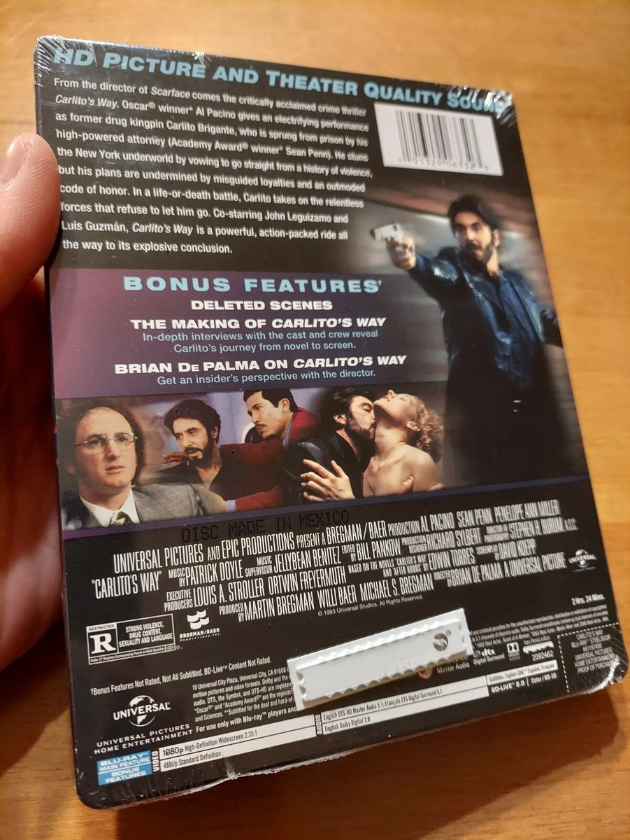Carlito’s way 4K スチールブック　イタリア版 Amazon.com: Carlito's Way Steelbook (Region Free) : Movies & TV