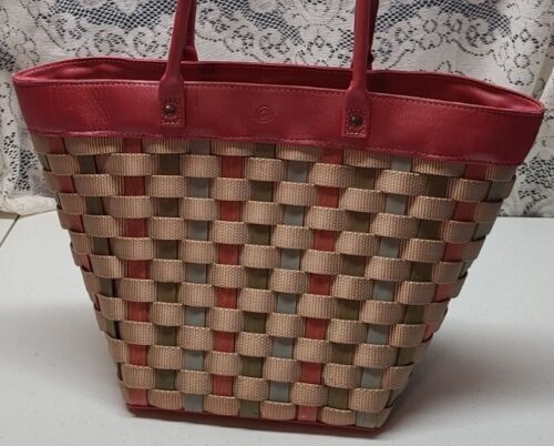 2008 Longaberger To Go MOTHERS DAY Large TOTE-PURSE-SUNSET PINK ck ...