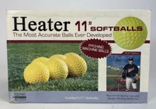 Heater 11" Pitching Machine Softballs Dozen - 6 New & 6 Used