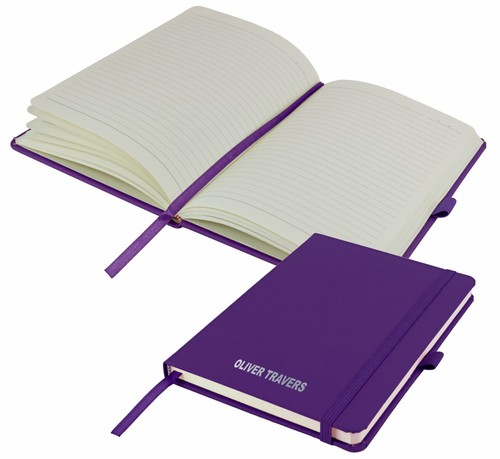 Personalised Notebook and 12 matching Pencils -Printed with Name - PURPLE - Picture 2 of 7