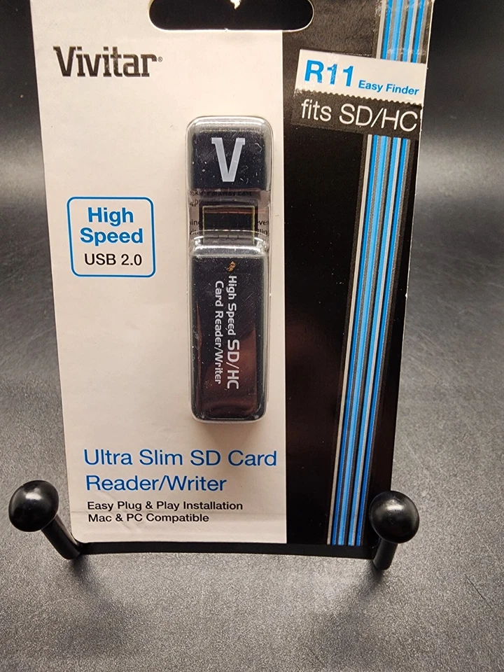 Vivitar Hi-Speed CR-35 SD USB 2.0 Card Reader Compatible with SD, SDHC, MMC & Mi - Image 2 of 3