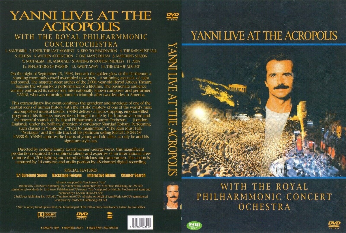 Yanni: Live at the Acropolis (1994) [DVD ] | eBay