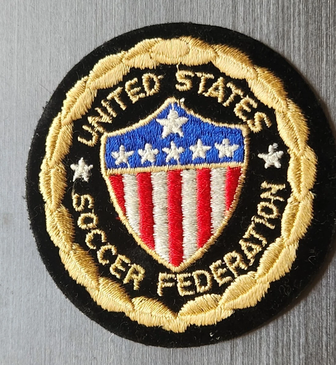 Vintage United States Soccer Federation Patch New Old Stock Cut Edge
