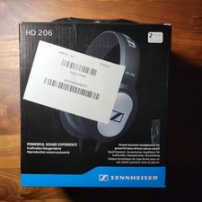 Sennheiser HD206 Wired Closed Headphones Black - New Open Box Tested