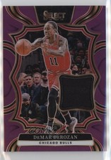 2024 Panini Select Throwback Memorabilia Purple Prizm 12/99 DeMar DeRozan 1lc9