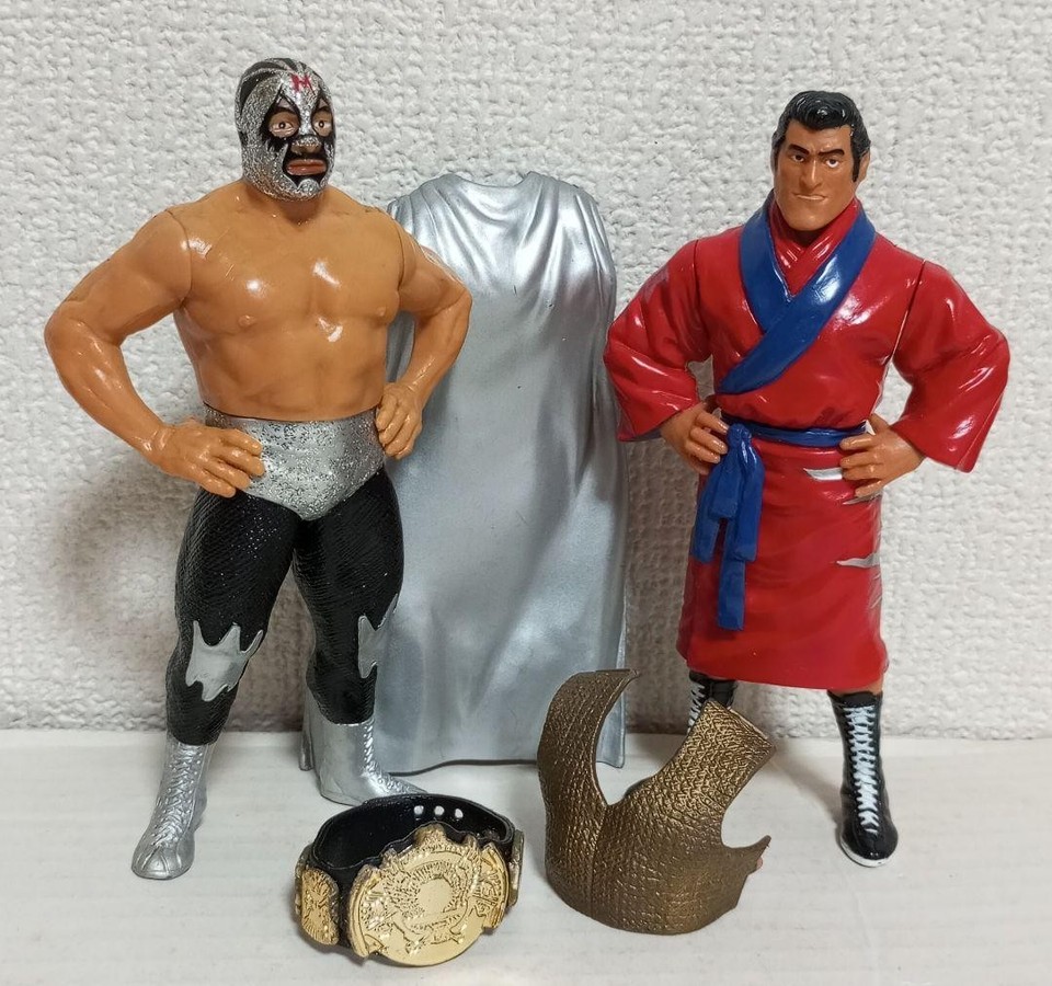 Inoki Mascaras Pro Wrestling Figure 2-Face Mask New Japan Used | eBay