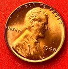 1948-P Lincoln Wheat Cent Penny GEM RED BU From an Original Bank Roll