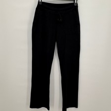 Athleta Black Modal Blend Straight Leg Drawstring Sweatpants Womens Small S