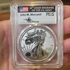 2019-S Silver Enhanced Rev Proof American Eagle $1 - PCGS PR70 - First Strike
