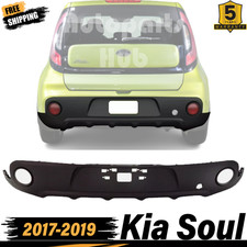 New Rear Bumper Lower Valance Textured For 2017-2019 Kia Soul Lx Base Models