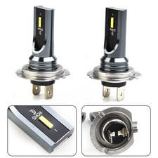 2x Super Bright H7 Led 6smd Headlight Replace Hilow Kit Bulbs Beam Yellow 3000k