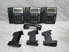 Lot of 3 Allworx 9204 Display Phones With Stands & 1 Handset! TESTED!