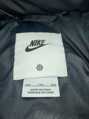 NIKE XXL Polyester Black Solid FB7369-010 Primaloft Down Jacket