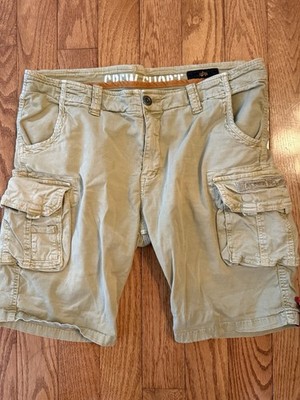 Alpha Industries Men's Crew Shorts in Sand Size 36 Cargo Shorts 9  Inseam