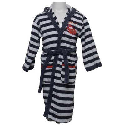 Disney, Bademantel, Größe: 116/122, Blau/Weiß, Baumwolle/Polyester #ObZ