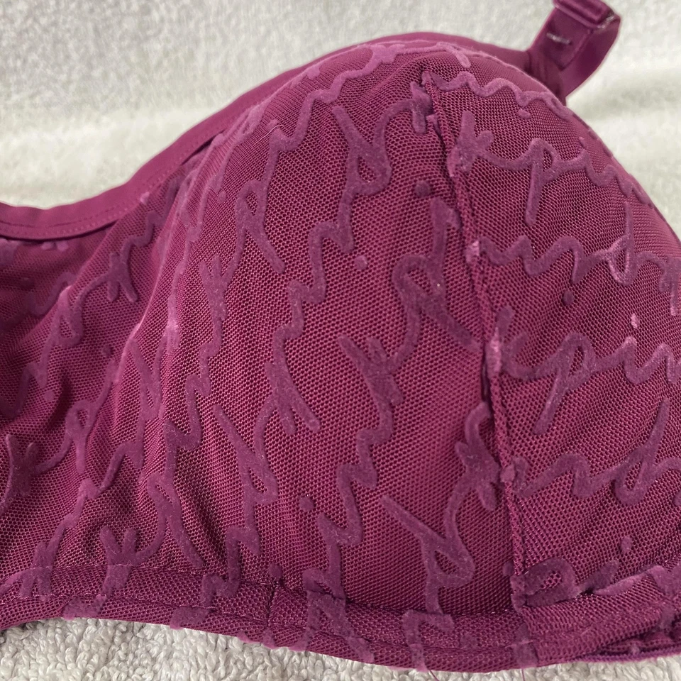 Sujetador Victoria's Secret ROSA Mujer 34B Borgoña Ligeramente Forrado Con Aros Tirantes Foto 2 de 4