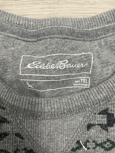 Eddie Bauer Langarm Thermo Shirt grau Aztekenmuster Herren Gr. TXL Outdoor - Bild 3 von 7