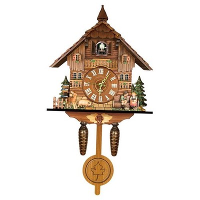 European Style Cuckoo Clock Bell Swing Watch Time Home Art Horloge Decor
