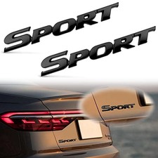 2PCS 3D Metal Sport Emblem Car Tailgate Decal, Personalise 3D Premium black1