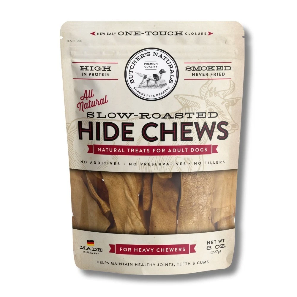 Natural Beef Flavor Chews for Dogs, 8 oz Bag