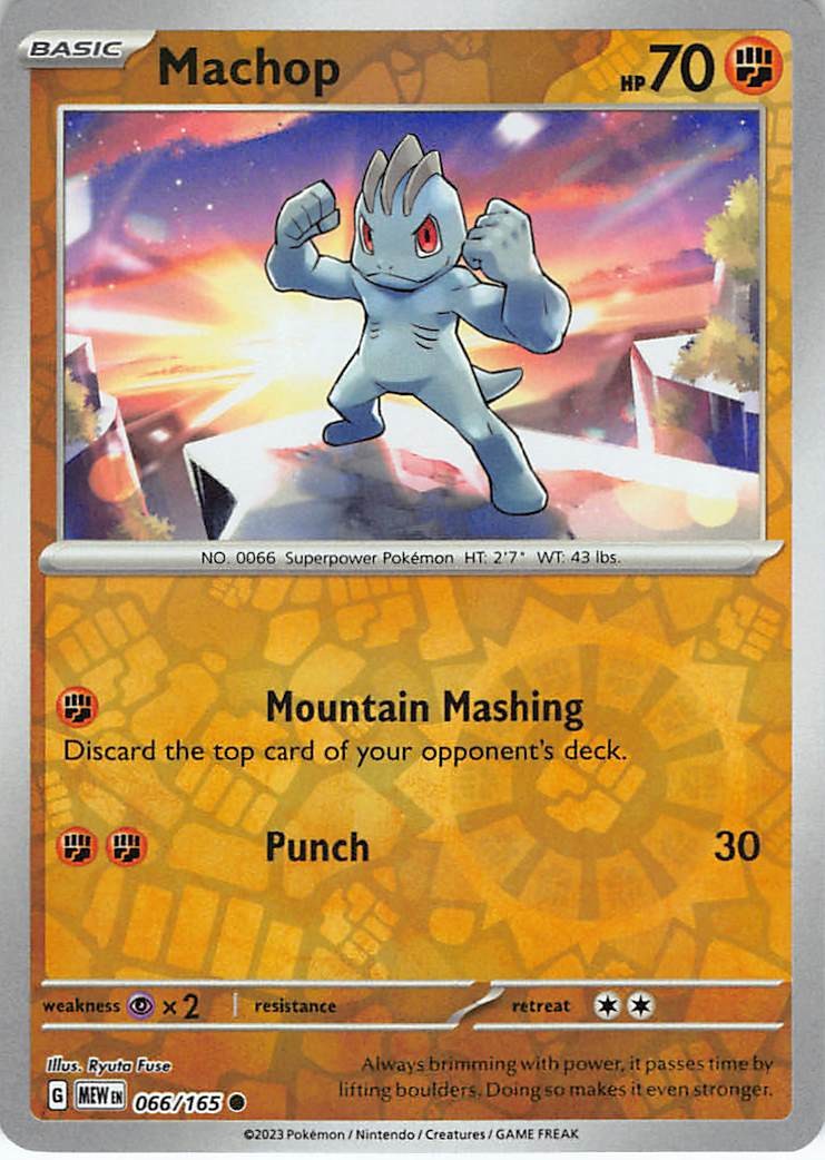 Machop 066/165 SV: Scarlet & Violet 151 Reverse Holofoil