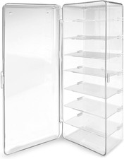 Acryl-Actionfiguren Vitrine 2er Set mit verstellbaren Ebenen transparent
