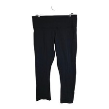 Lululemon Pants Women 6 Black Athleisure 21" Sportswear Gym Athleisure Training 