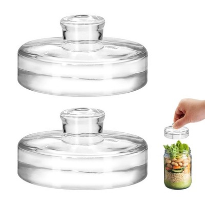 2Pcs Fermentation Glass Weights Easy Grip Canning Pickling Wide Mouth Mason Jar