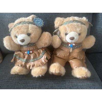 1995 Dan Dee Pocahontas 400th Anniversary Plush Teddy Bear Set