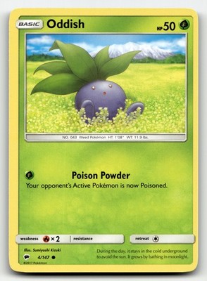 Oddish Burning Shadows 4/147