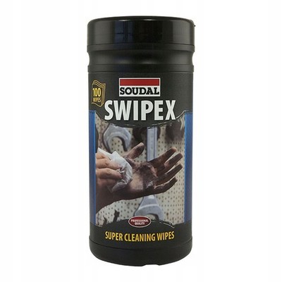 SOUDAL XXL SWIPEX REINIGUNGSTÜCHER 100 Stk. SILIKONKLEBER FARBSCHAUM