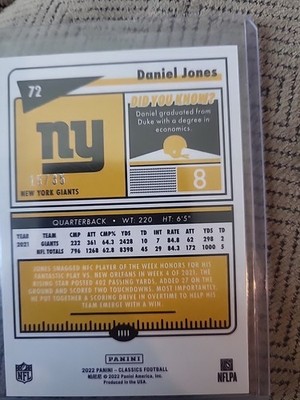 2022 Panini Classics Football Red Scope 15=35